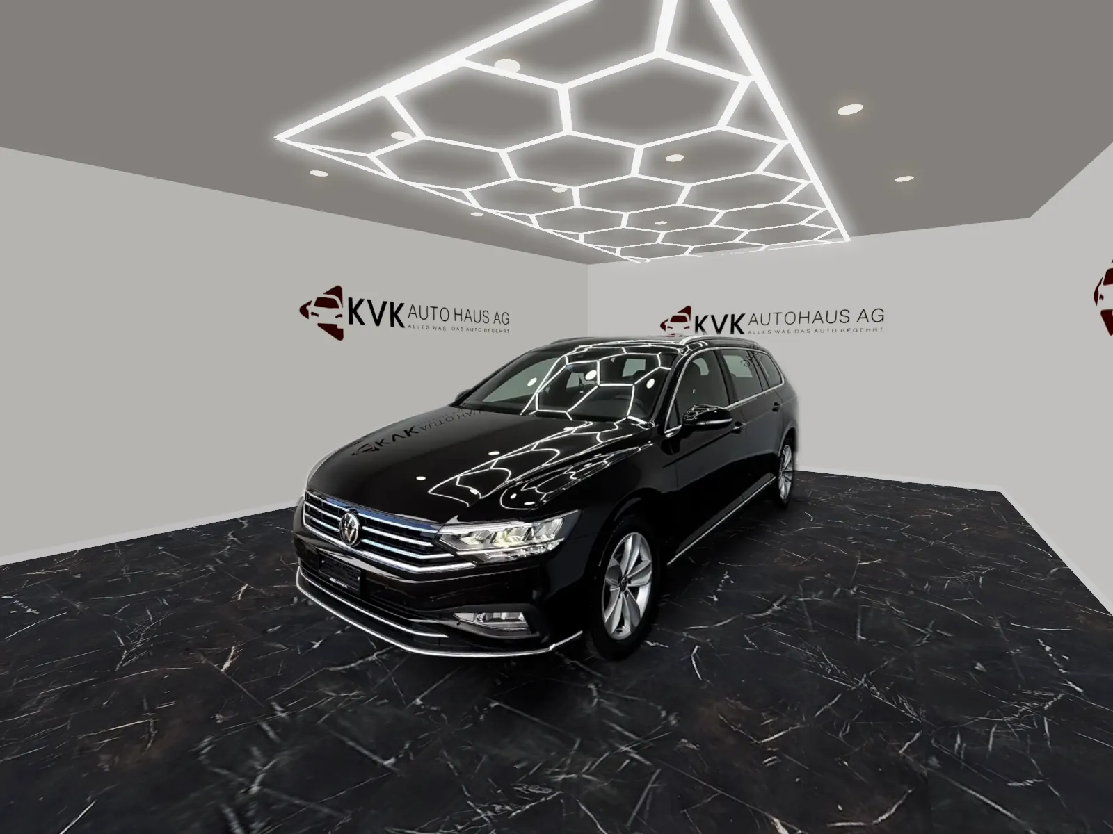 VW Passat 2.0 TDI BMT Elegance 4Motion DSG nello showroom ricostruito · Showroom di Gretzenbach, ricostruito in base alle foto · foto dei veicoli dagli annunci